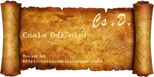 Csala Dániel névjegykártya
